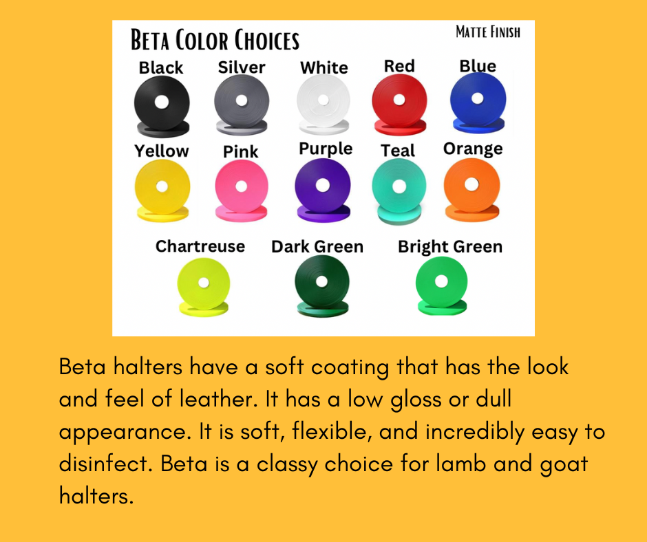 Beta Halter- Chartreuse Options